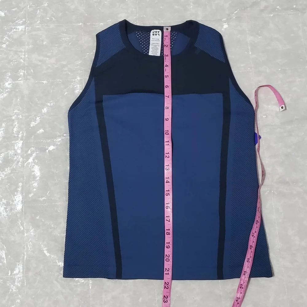 Joy Lab Blue Razor Back Tank Top - Picture 6 of 6